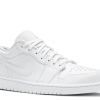 Nike Air Jordan 1 Low Triple White Tumbled Leather