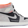 Nike Air Jordan 1 Retro High Neutral Grey Hyper Crimson