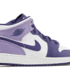 Nike Air Jordan 1 Jordan 1 Mid White Sky J Purple (GS)