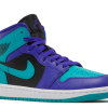 Nike Air Jordan 1 Mid Black Grape (W)