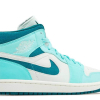 Nike Air Jordan 1 Mid Chenille Bleached Turquoise (W)