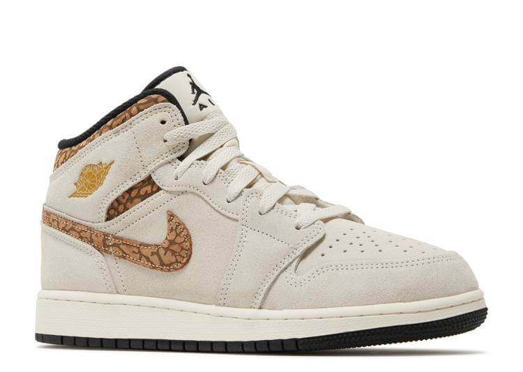 Nike Air Jordan 1 Mid SE Brown Elephant (GS)