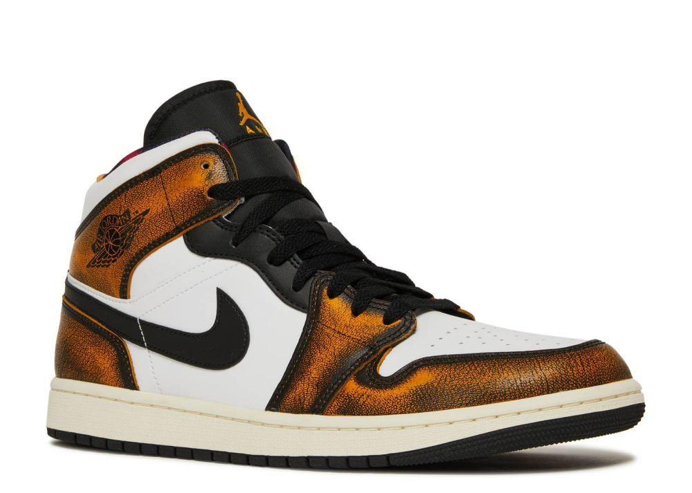 Nike Air Jordan 1 Mid SE Orange Wear Away