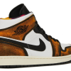 Nike Air Jordan 1 Mid SE Orange Wear Away