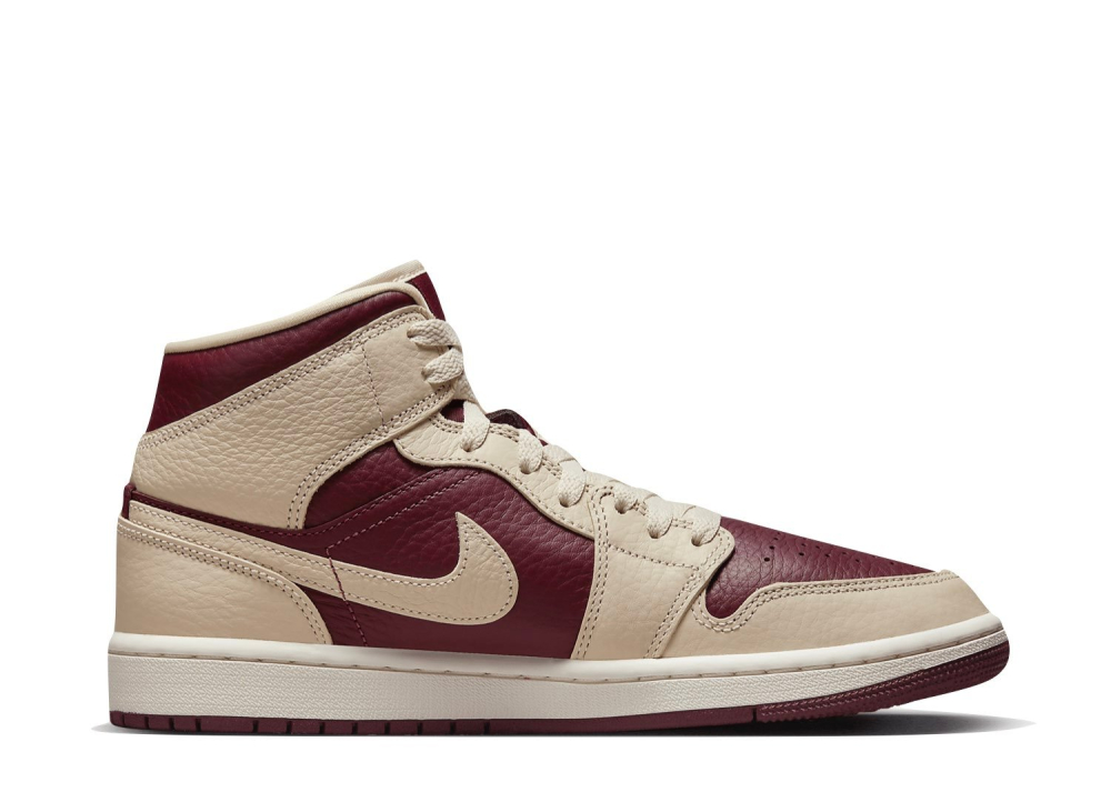 Nike Air Jordan 1 Mid SE Split Beach Cherrywood Red (W)