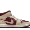 Nike Air Jordan 1 Mid SE Split Beach Cherrywood Red (W)