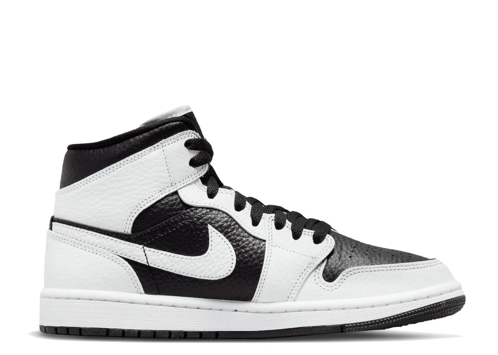 Nike Air Jordan 1 Mid Split Black White (W)