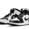 Nike Air Jordan 1 Mid Split Black White (W)