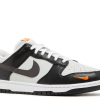 Nike Dunk Low Black Total Orange Mini Swoosh