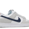 Nike Dunk Low White Grey Navy Aqua Mini Swoosh