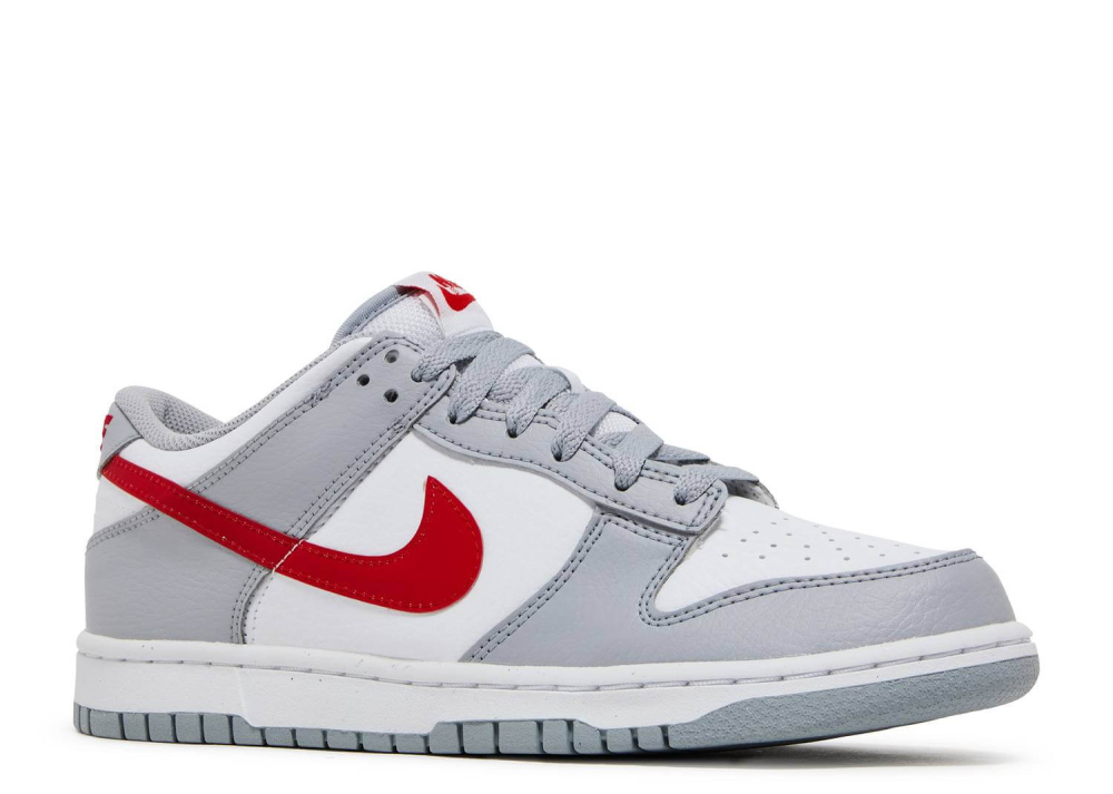 Nike Dunk Low White Grey Red (GS)