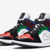 Nike Air Jordan 1 Mid SE Black White Multi-Color (W)