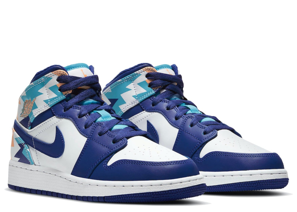 Nike Air Jordan 1 Mid Geometric Print (GS)